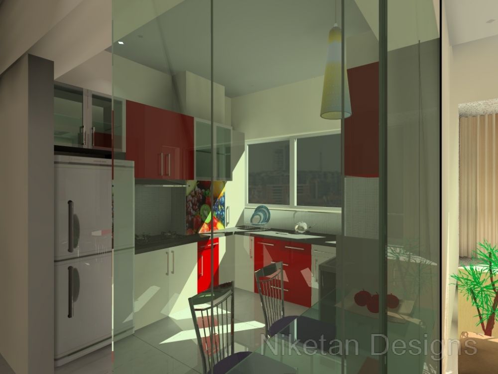 Niketan's 3D interior design ideas for kitchens with variations